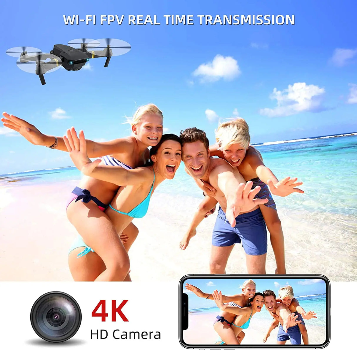 NEW E58 RC Drone WiFi FPV Altitude Hold