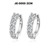 Smyoue 18k 3cttw Moissanite Hoop Earring for Women