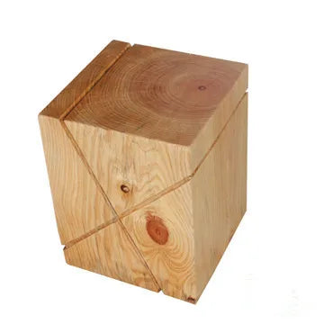 Creative Solid Wood Stool Log Pouf Sitting Stool