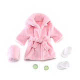 Baby Photo Shooting  Accessories Bath Robe Headwrap Plush Bathrobe Towel Infant Costume Photostudio Posing Suit Newborns Shower