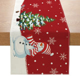 Christmas Table Runner New Xmas Decor Creative Print