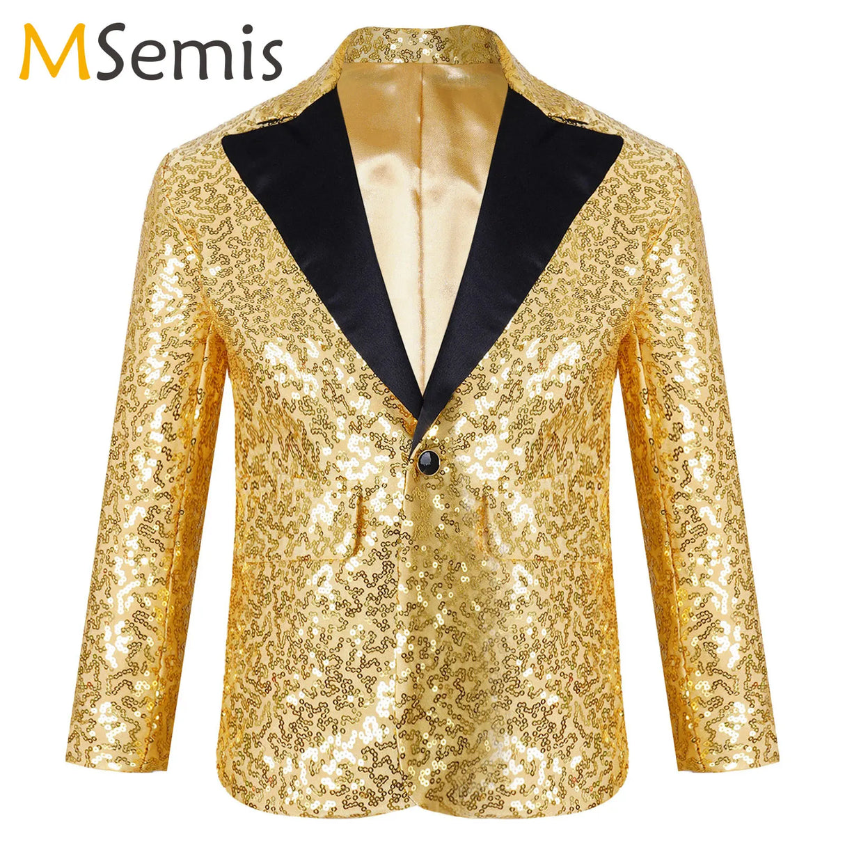 Shiny Sequins Blazer Kid Boy Stylish Jacket Coat