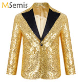 Shiny Sequins Blazer Kid Boy Stylish Jacket Coat
