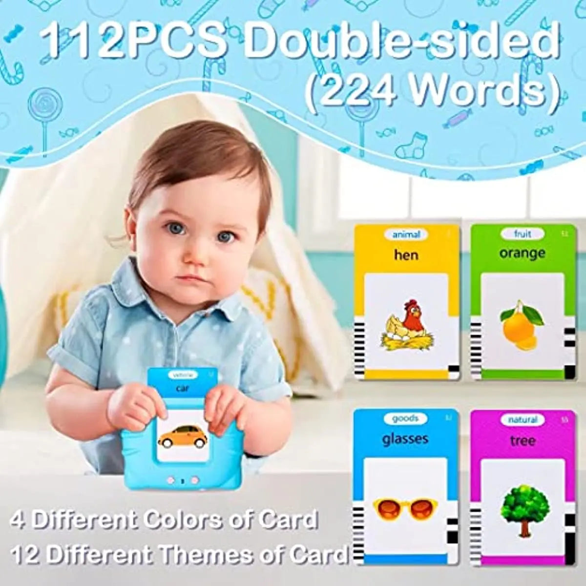 Talking Flash Cards Early Educational Toys Baby Boys