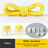 No Tie Shoelace Elastic Round Lock Shoe Laces