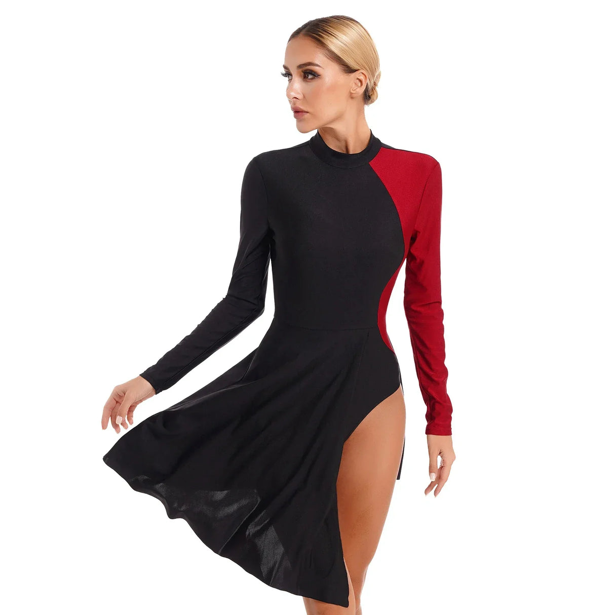 Womens Contemporary Lyrical Dance Dress Long Sleeve Color