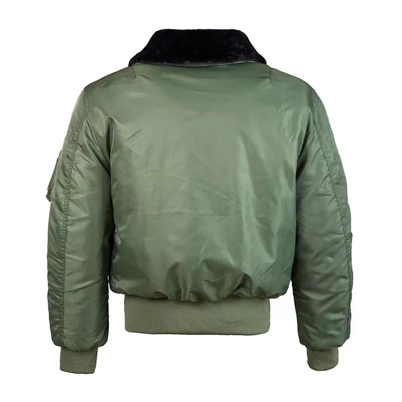 Winter Bomber Jacket Men Quality Nylon American Military