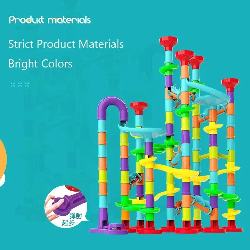 Creativity Marble Run Race Catapult Track Maze Building
