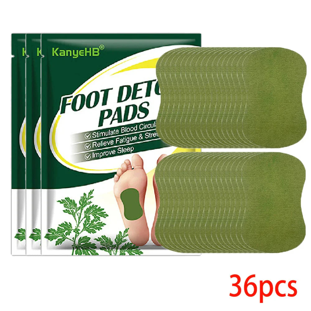 60/12PCS Detox Foot Patches Pads Natural Herbal Wormwood