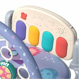 Baby Playmat Play Piano Gym with Musical Toy Lights Learning Content for Newborn to Toddler（Accessories Color Random）
