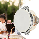 4/6/7/8/10 Inch Tambourine Drum Children Educational Tambourine Round