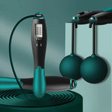 Counting Jump Rope Ball Steel Jumping Fitness PVC