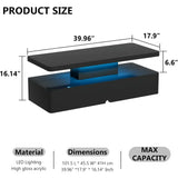 Double-Layer Design for Living Room Green Coffee Table