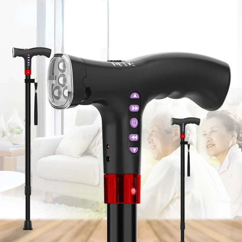 Multifunctional Intelligent Automatic Alarm Crutches Elderly Anti-skid Cane