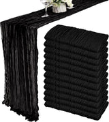 Crinkling Table runner gauze translucency doilies Holiday party