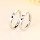 12pcs New Couple Ring Set Minimalist Zircon Moon