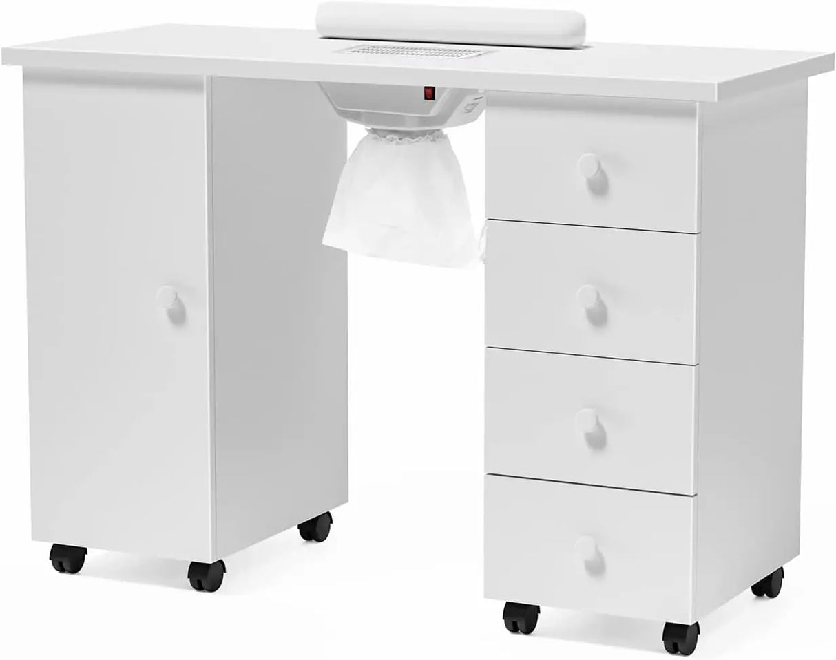 Manicure Table Nail Desk for Nail Tech, Nail