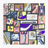 Spanish style printed large square scarf 100cm*100cm