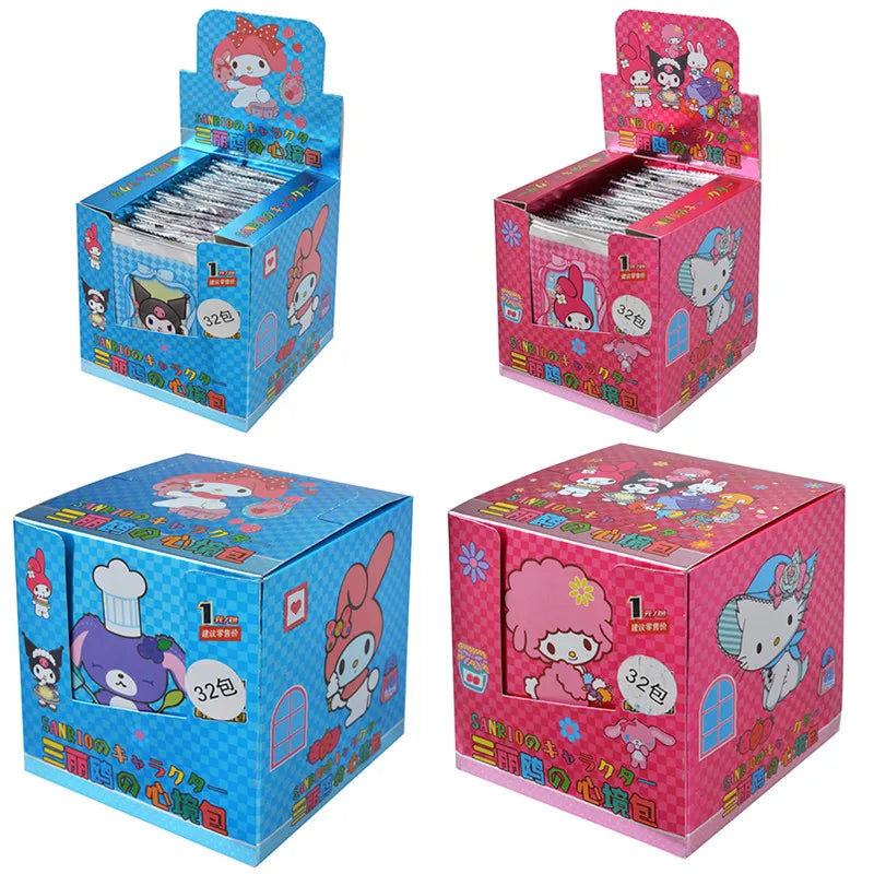 Anime Hello Kitty Sanrio Cards 32Bag Kuromi Trading