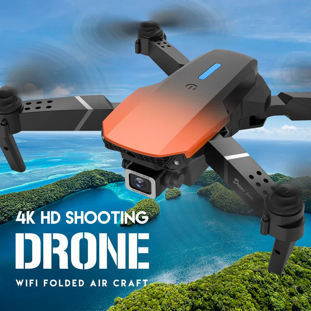 New Orange E525 E88 Pro Mini Drone 4K