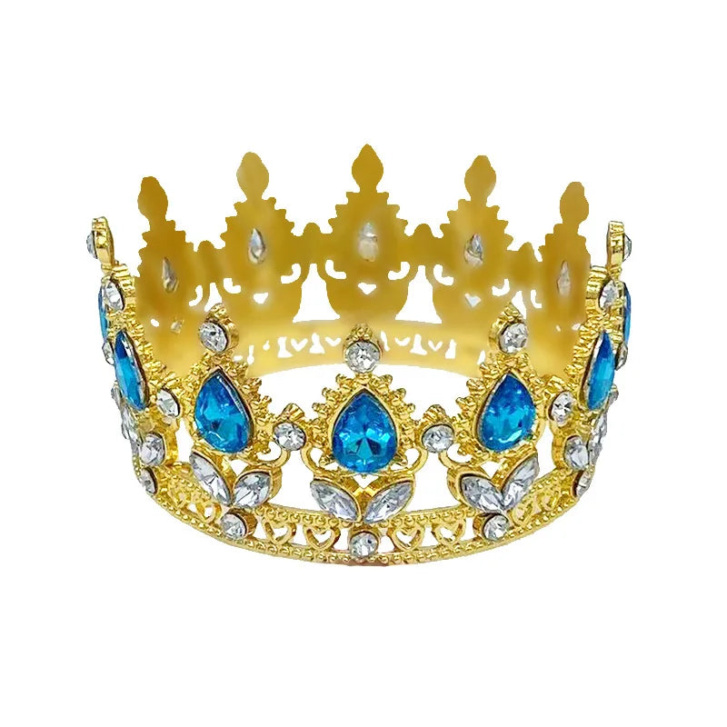 Baroque Vintage Princess Queen Bridal Crown Headwear Crystal