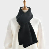 luxury cashmere knitted scarves solid color women or