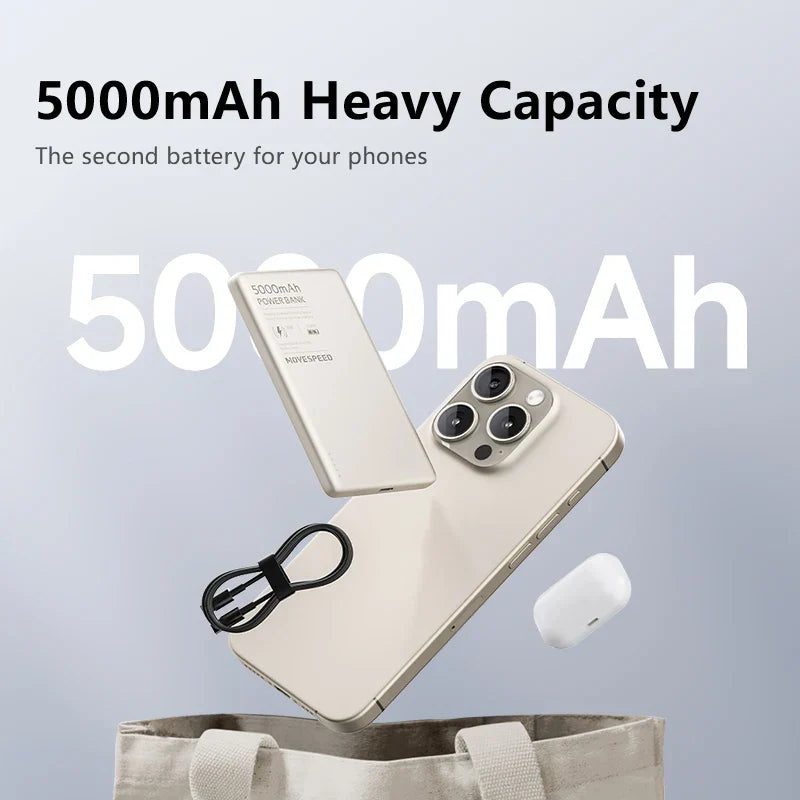 MOVESPEED S05 Magnetic Power Bank 5000mAh PD20W Portable