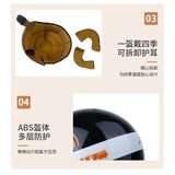 2023 Retro Open Face Motorcycle Helmet - Vintage Chopper DOT