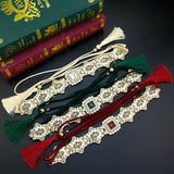 Sunspicems Gold Color Women Tassels Belt Hand Rope