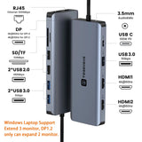Tobenone Docking Station 4K/60Hz Dual Monitor Display With