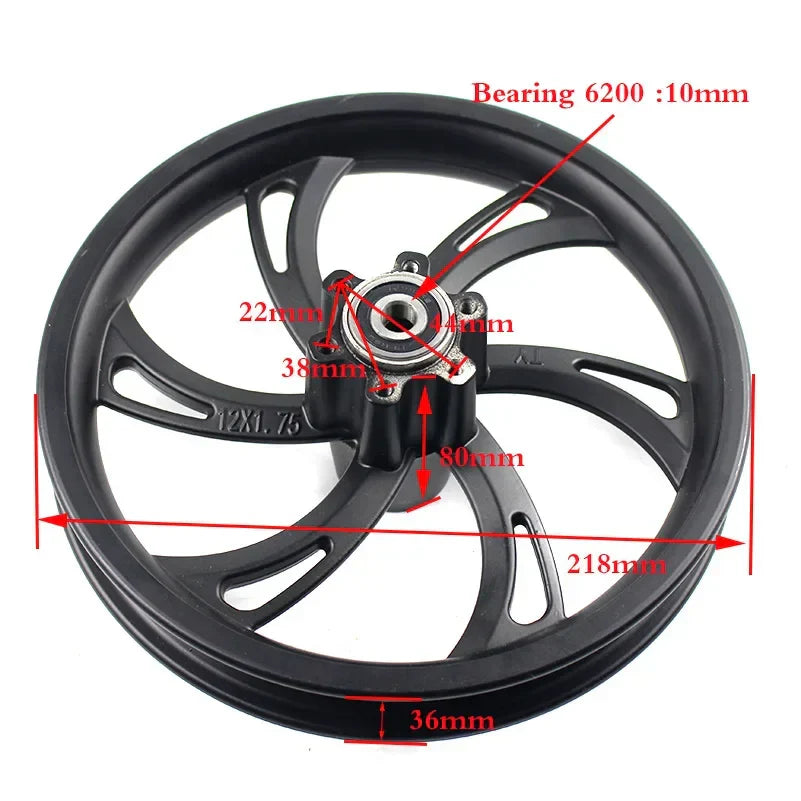 12x1.75 Rim 12*1.75 Wheel Hub Use 12 12