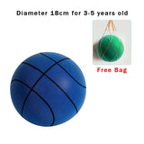 Mute Bouncing Ball 24cm Indoor Silent Basketball Size