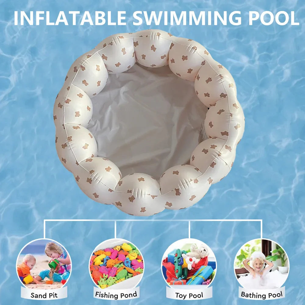 Baby Swimming Pool Inflatable Petal Shape PVC Newborn