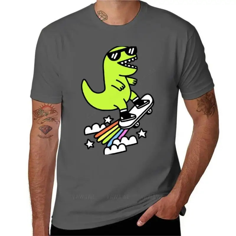 men brand t-shirts Rad Rex T-Shirt plain t-shirt