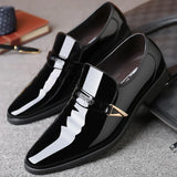 Men's Leather Shoes Paten Oxford Shoes for Men