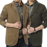 New Men Blazer Spring Autumn Cotton Denim Jackets