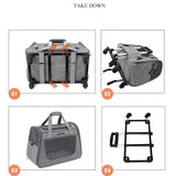 Outing Portable Breathable Puppy Carrier Pull Rod Box