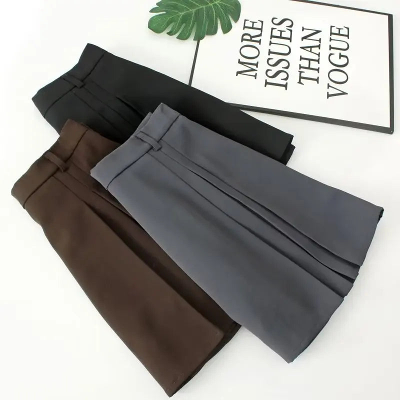 2023 Autumn Clothes Women Pleated Skirt Plus Size
