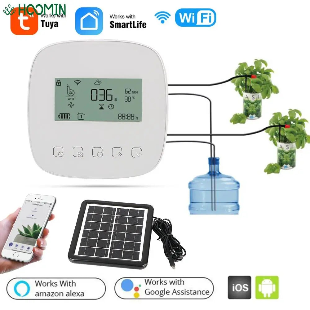 WiFi Tuya with Solar Panel Digital Watering Irrigation