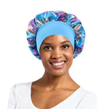 New Women's Laser Satin Bonnet Night Sleep Hat