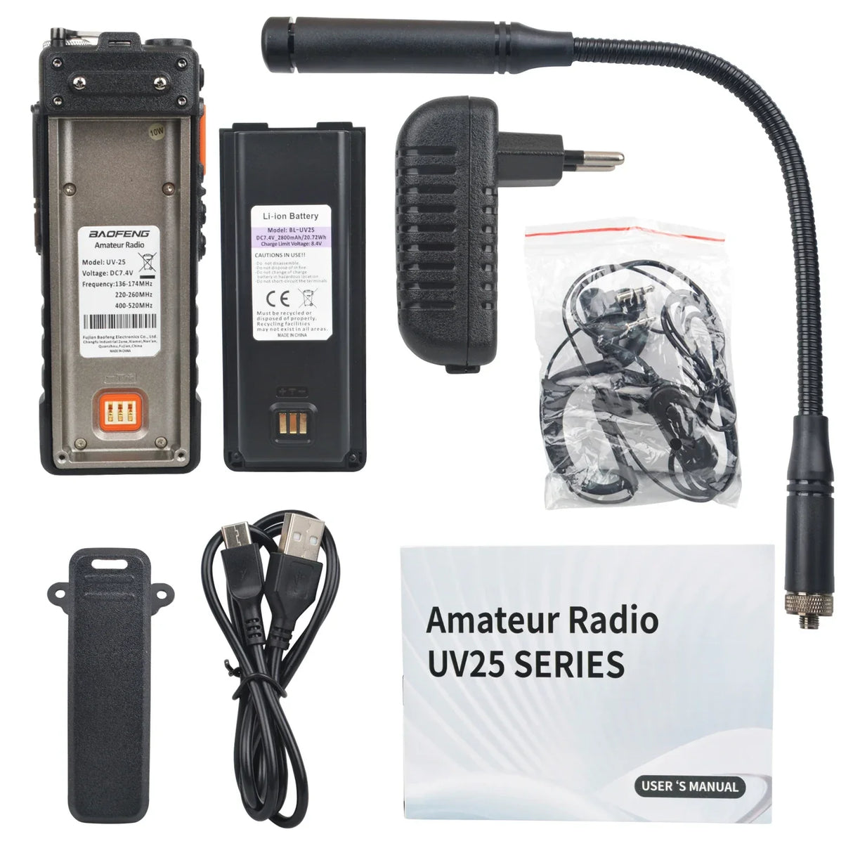 Baofeng 10KM Walkie Talkie UV-25 10W 999Ch Multi-band