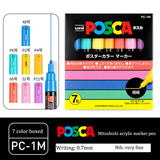 UNI Posca Markers marcadores PC-1/3/5M Acrylic Permanent Graffiti