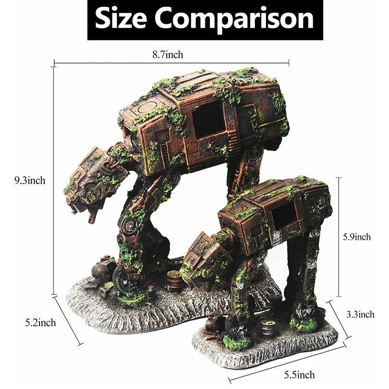 Creative Landscaping Car Robot Dog Transformers Theme Fish