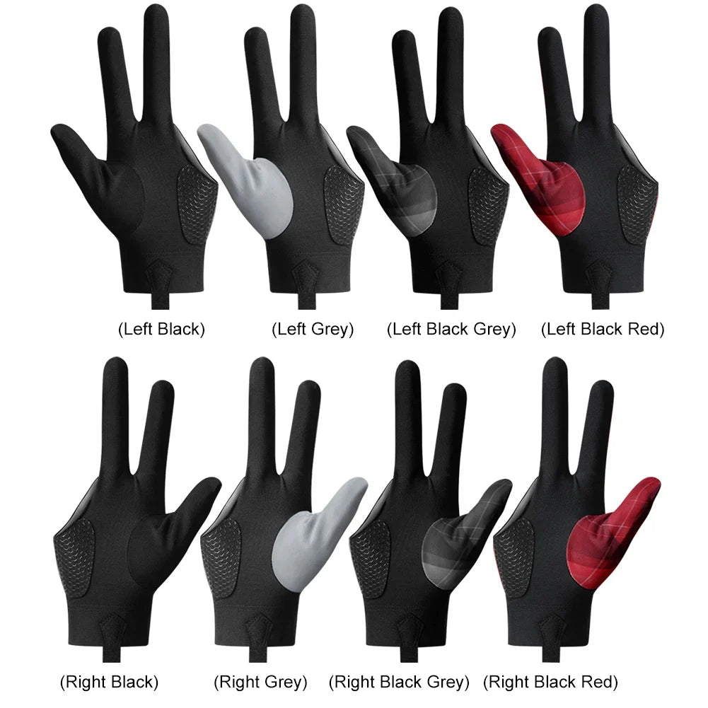 Billiards Glove Left Right Three Finger Snooker Billiard