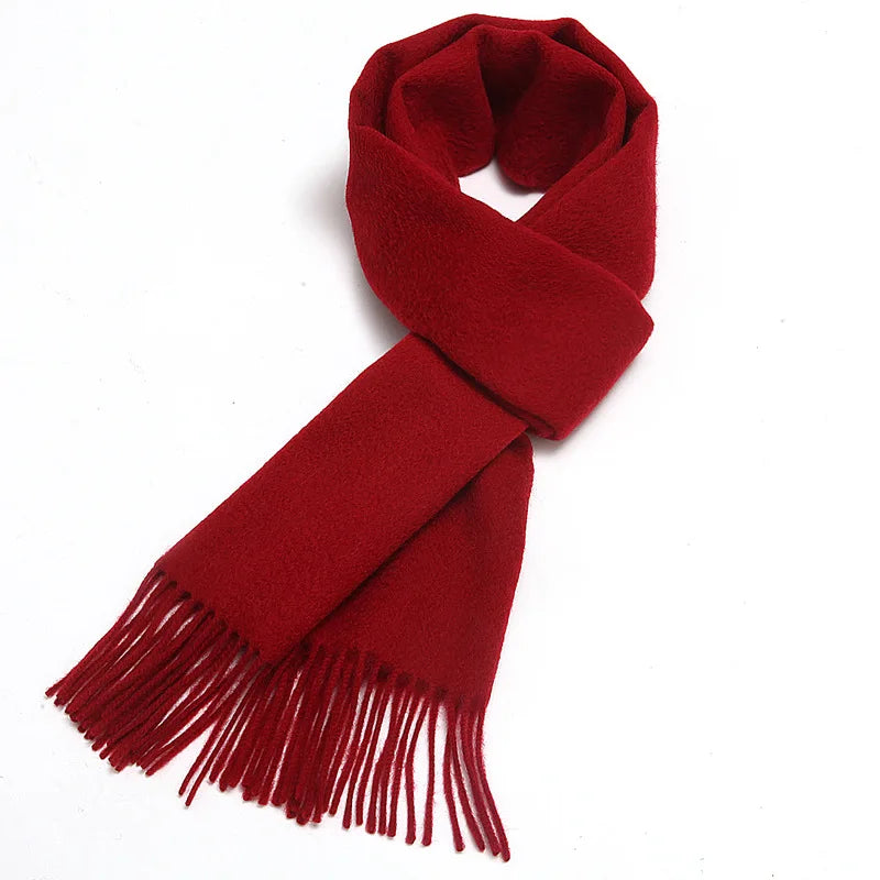 100 Wool Scarf for Men Cashmere Wool Scarf