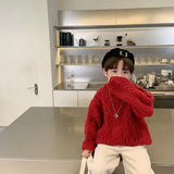 Children Winter Sweater Korean Style Baby Crewneck Top