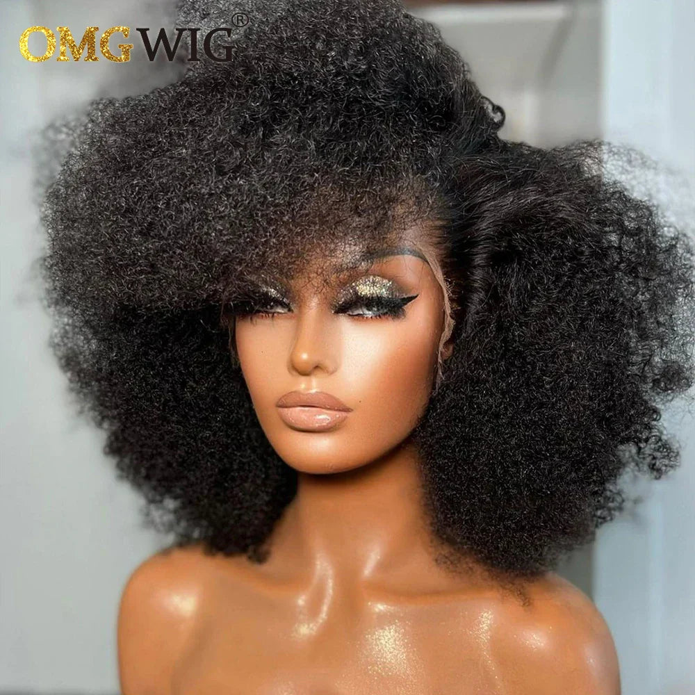 13x6 Honey Blonde Brazilian Afro Kinky Curly Wig