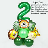 Jungle Safari Birthday Decorations Animal Disposable Tableware Forest