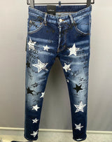 new BRAND Men Jeans Badge Printed dsq2 Coolguy