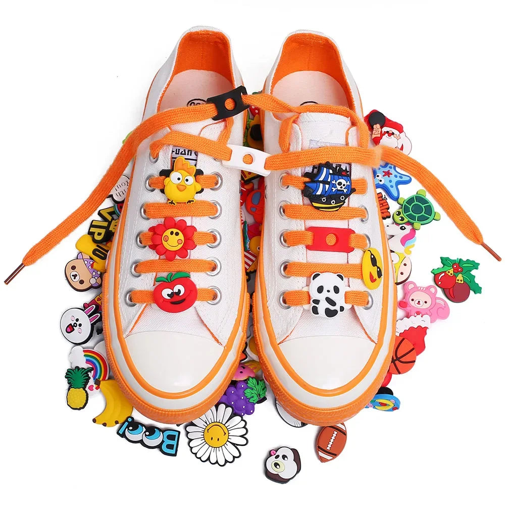 5103050100Pcs Hybrid Classic Cartoon Shoes Charms Decoration Fit